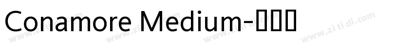 Conamore Medium字体转换